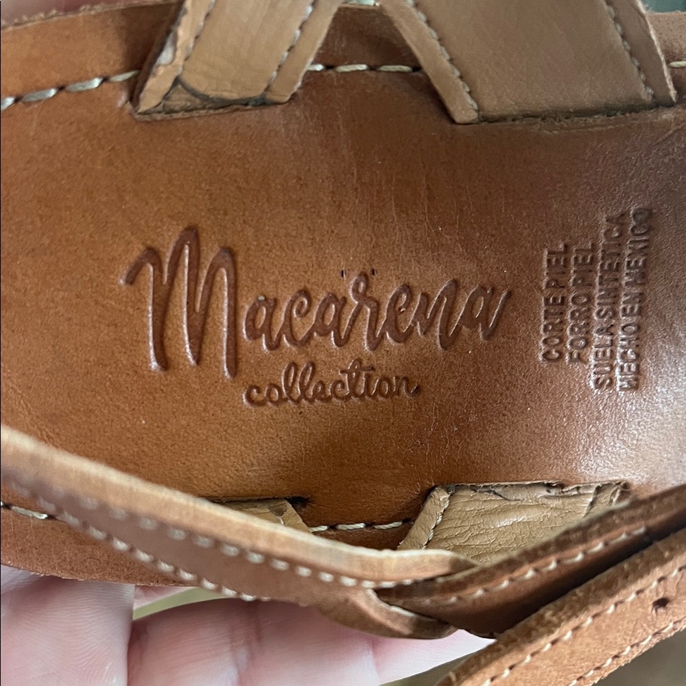 Brown Leather Sandals - Picture 3 of 4